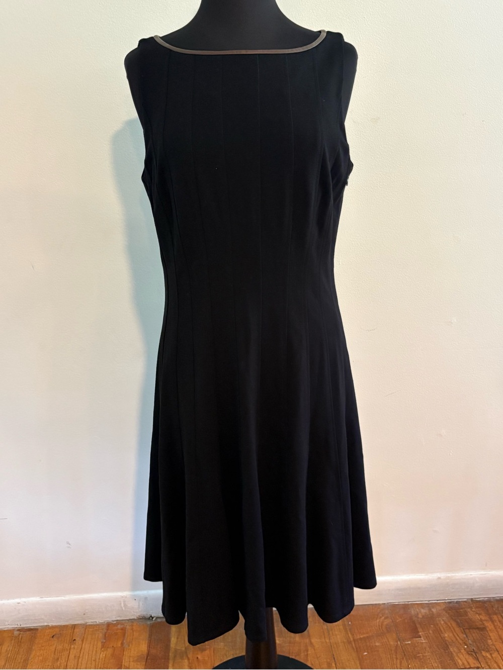 Ralph Lauren Women’s Classic Black Sleeveless A-Line Dress 14